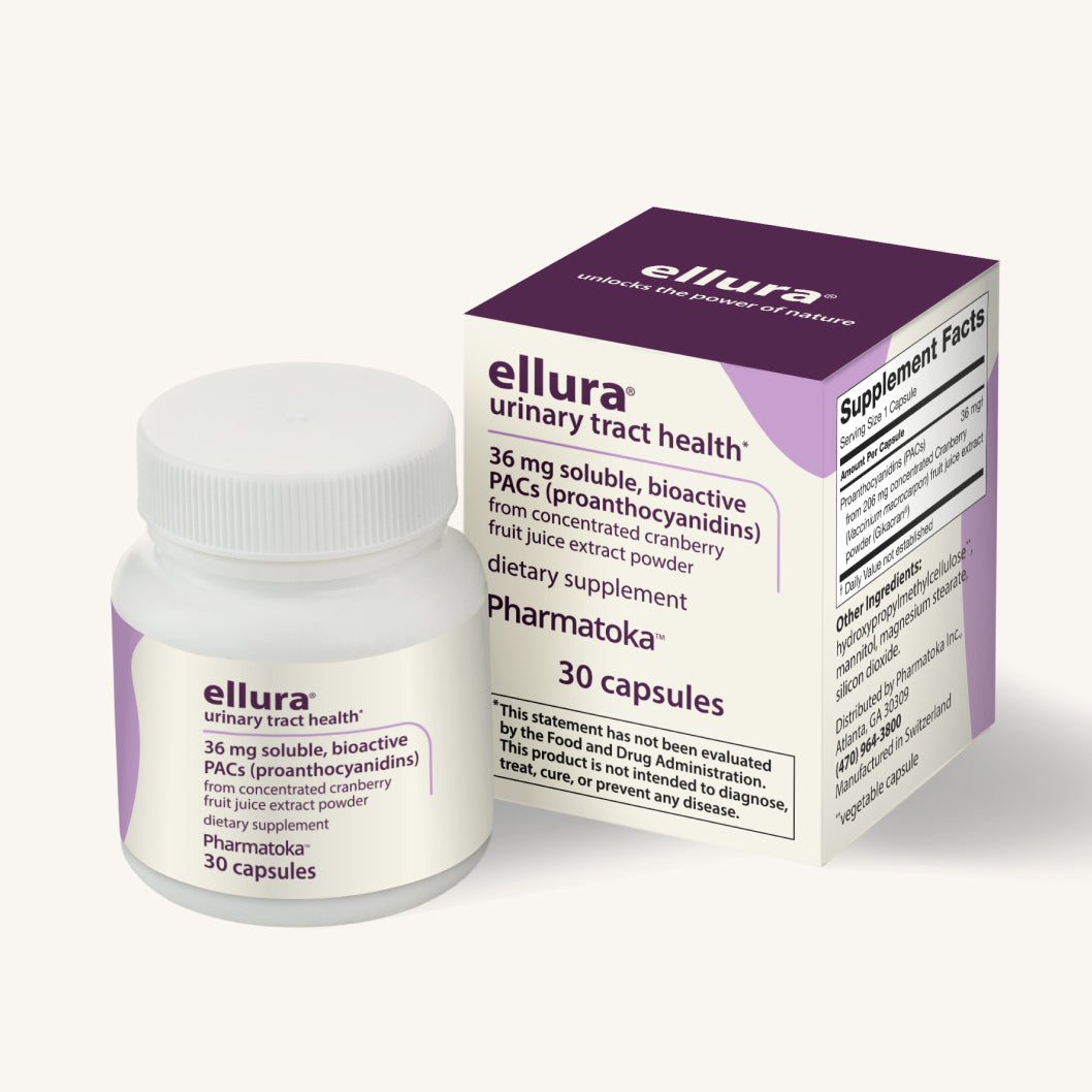ellura® 30 capsule bottle and packaging