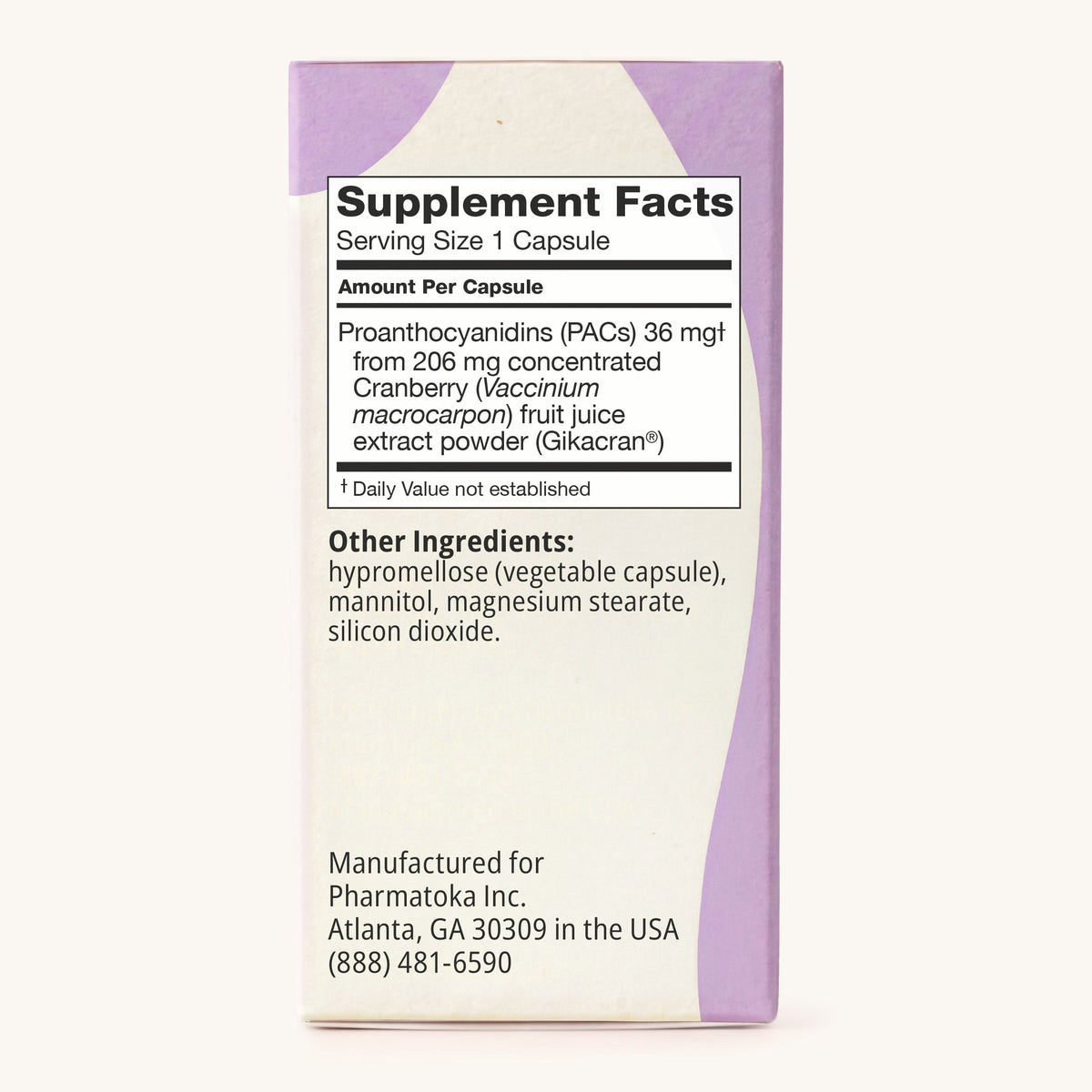 ellura 90 capsules box side 1
